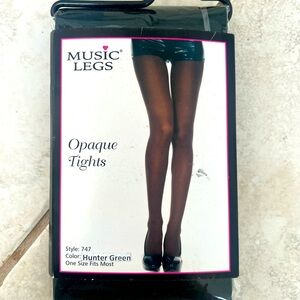 Hunter green stockings. One size.